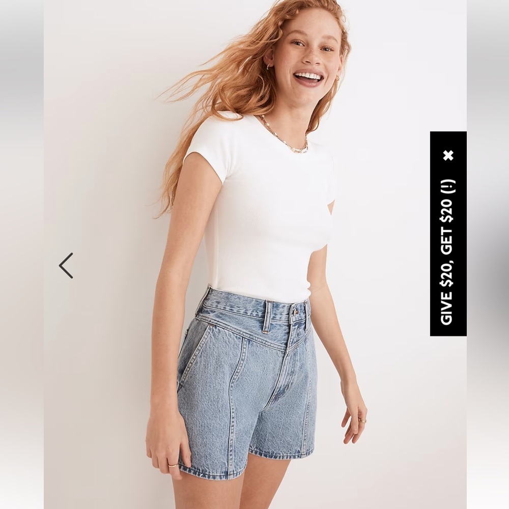 Madewell A-line Denim Shorts NWT size 31